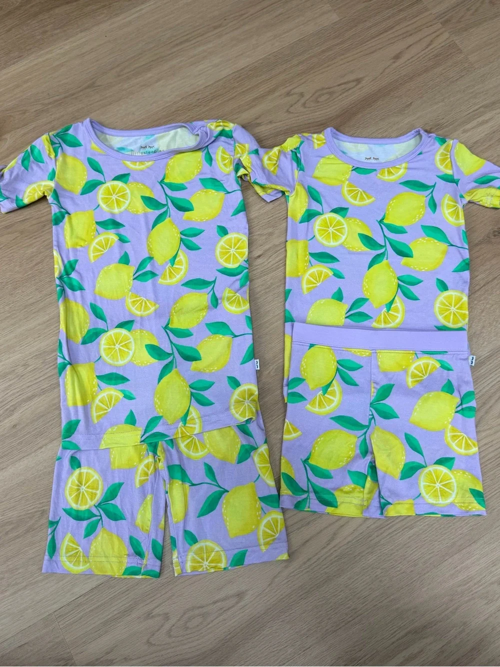 🍋 5/6 and 2T Little Sleepies Sunny Citrus PJs Sister Set 🍋